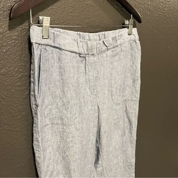 J. Jill, Pure Jill, Linen Roll Tab Pants - Picture 3 of 12